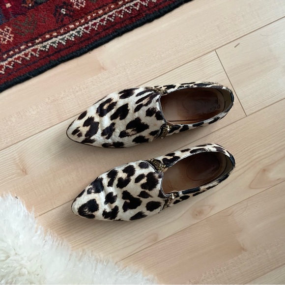 Rare Double Zip Pointed Loafer Leather Shoe sz 7 - Picture 2 of 9